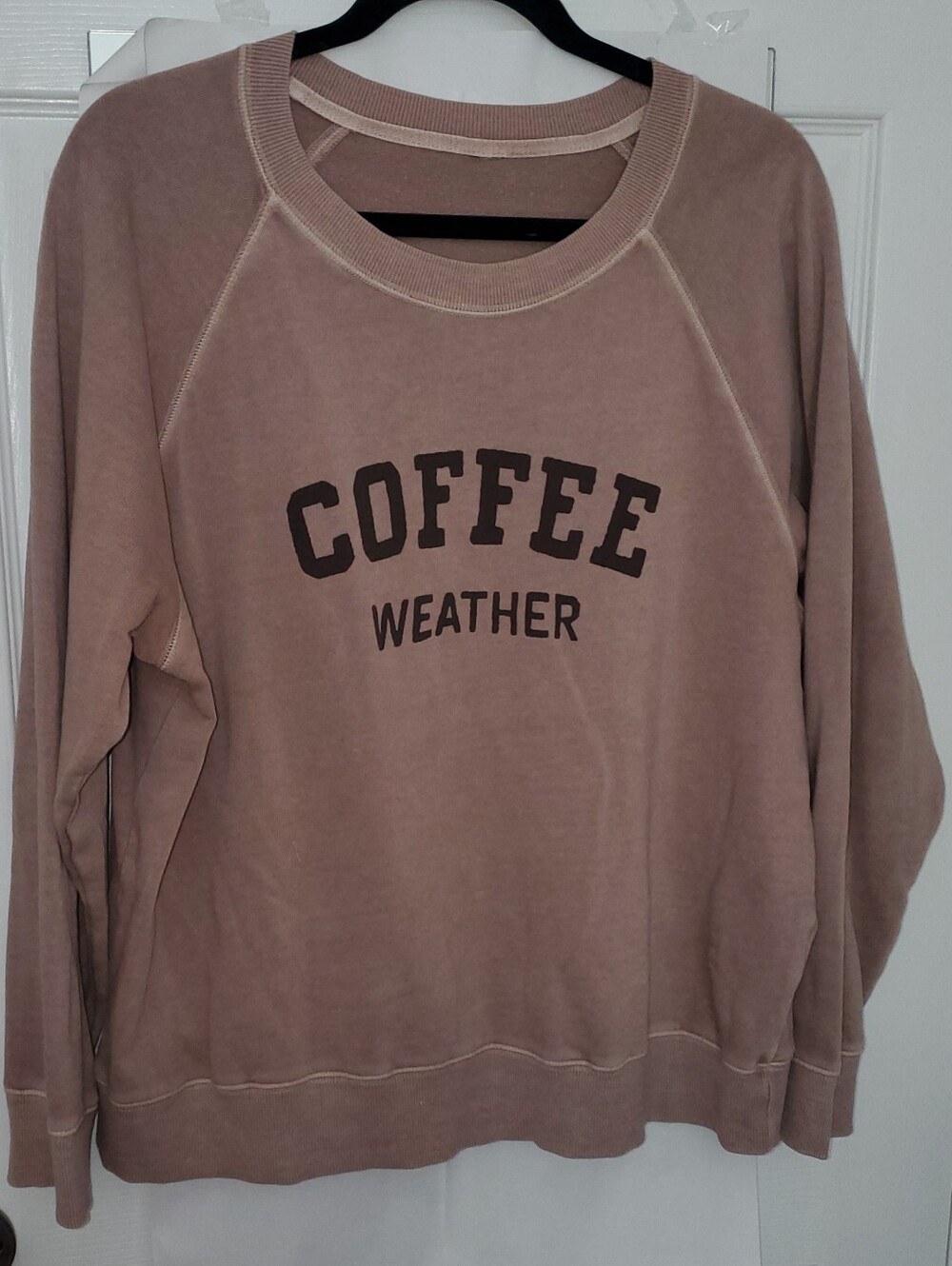 Coffee Weather Crewneck Sweatshirt - Taupe